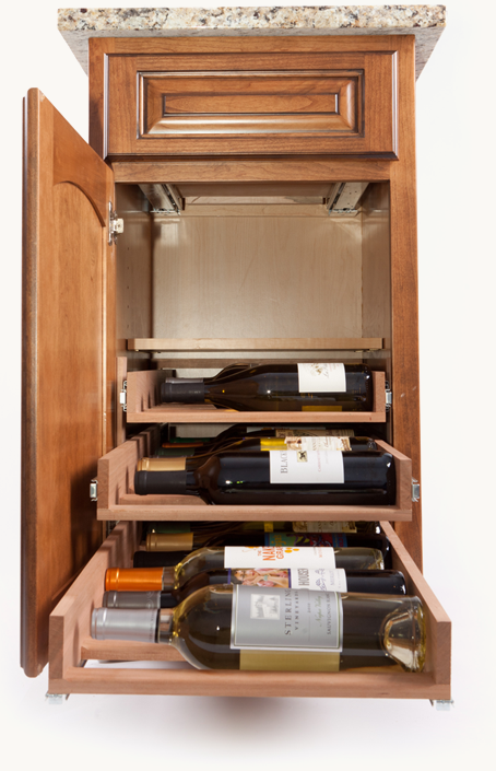 in cabinet wine racks